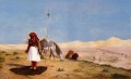 Gebet in der Wüste Griechisch Araber Orientalismus Jean Leon Gerome